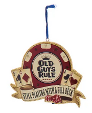 Load image into Gallery viewer, "OLD GUYS RULE" SAYINGS ORNAMENT
