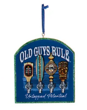Load image into Gallery viewer, "OLD GUYS RULE" SAYINGS ORNAMENT
