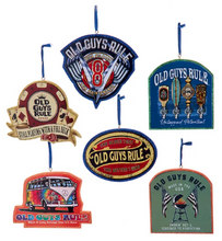 Load image into Gallery viewer, "OLD GUYS RULE" SAYINGS ORNAMENT
