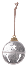 Load image into Gallery viewer, SMALL METAL METALLIC FLAT STAR BELL HANGING
