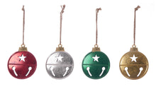 Load image into Gallery viewer, SMALL METAL METALLIC FLAT STAR BELL HANGING
