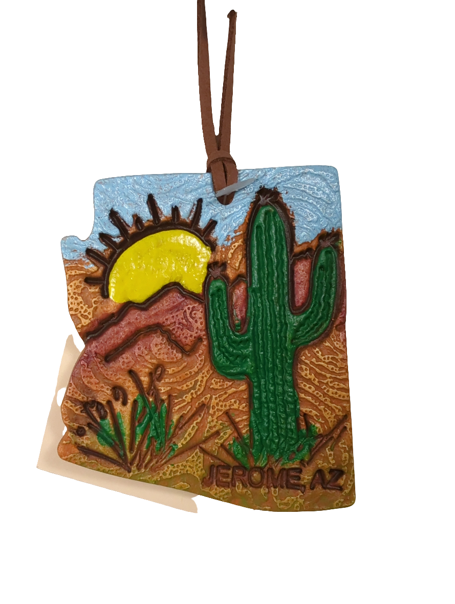 AZ SAGUARO CLAY ORNAMENT