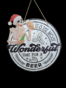 TIME FOR A BEER  OR WHAT A YEAR SIGN