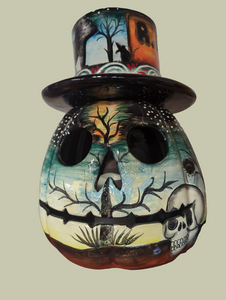 TALAVERA PUMPKIN WITH HAT