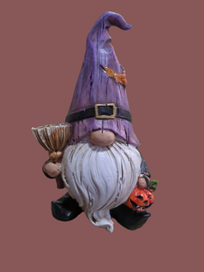 HALLOWEEN GNOME FIGURE WITH COLORED HATS