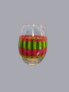 MERRY, BRIGHT, AND BUZZED WINE GLASS