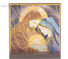 Load image into Gallery viewer, MOSAIC NATIVITY ART BLOCK WITH REMOVABLE BASE
