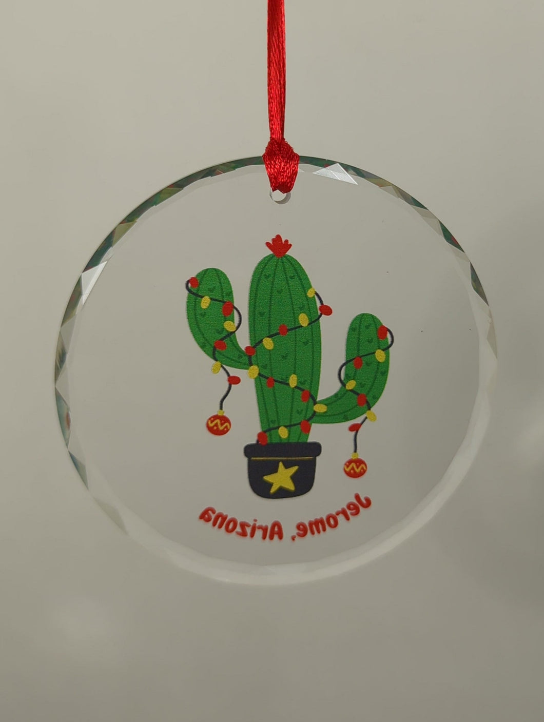 CRYSTAL CACTUS WITH LIGHTS ORNAMENT