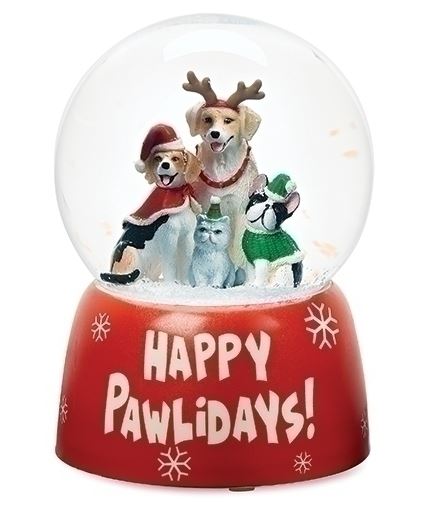 MUSICAL CHRISTMAS DOG DOME