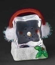 Load image into Gallery viewer, LED SNOWMAN CUBES ORNAMENT

