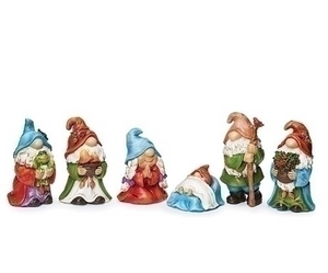 GNOME PAGEANT WITH DISPLAY BOX - 6 PIECE SET