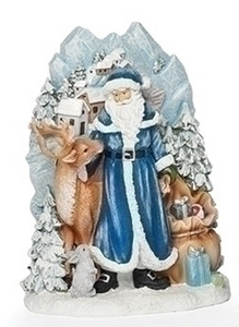 SANTA & DEER SCENE FIGURE