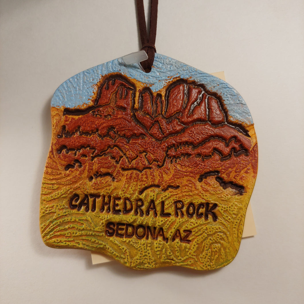 CATHEDRAL ROCK OF SEDONA  CLAY ORNAMENT