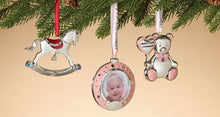 Load image into Gallery viewer, SILVER PLATED BABY&#39;S FIRST CHRISTMAS ORNAMENTS
