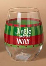 Load image into Gallery viewer, HOLIDAY STEMLESS WINE GLASS WITH SAYING
