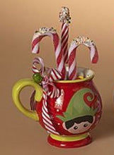 Load image into Gallery viewer, HOLIDAY CANDY PICK IN CERAMIC CUP
