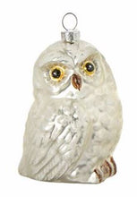 Load image into Gallery viewer, GLASS WHITE OWL ORNAMENT
