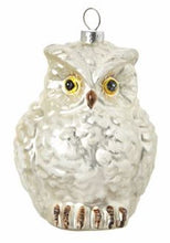 Load image into Gallery viewer, GLASS WHITE OWL ORNAMENT

