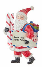 Load image into Gallery viewer, SANTA WITH POSTCARD ORNAMENT
