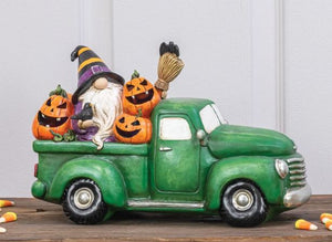 HALLOWEEN GNOME TRUCK W/LIGHTS