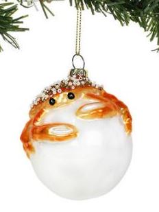 CRAB ON A PEARL ORNAMENT