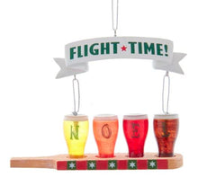 Load image into Gallery viewer, &quot;FLIGHT TIME&quot; BEER GLASS ORNAMENT
