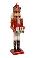 Load image into Gallery viewer, RED KING CALENDAR NUTCRACKER

