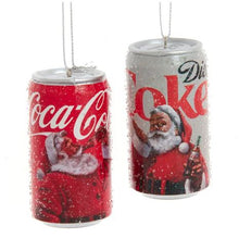 Load image into Gallery viewer, SANTA COCA-COLA/DIET COKE CAN ORNAMENT
