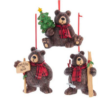 Load image into Gallery viewer, LODGE BROWN BEAR ORNAMENT

