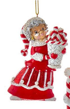 Load image into Gallery viewer, PEPPERMINT MR &amp; MRS CLAUS ORNAMENT

