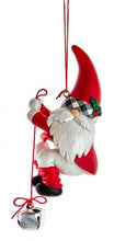 Load image into Gallery viewer, GINGHAM GNOME WITH JINGLE BELL ORNAMENT
