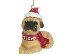 Load image into Gallery viewer, SANTA DOG ORNAMENT
