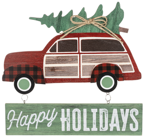 HAPPY HOLIDAYS PLAQUE