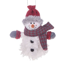 Load image into Gallery viewer, COZY SNOWMAN STUFFED ORNAMENT
