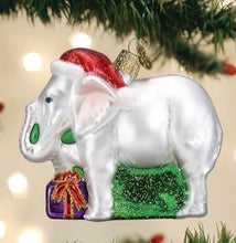 Load image into Gallery viewer, GLASS WHITE ELEPHANT ORNAMENT
