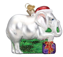 Load image into Gallery viewer, GLASS WHITE ELEPHANT ORNAMENT
