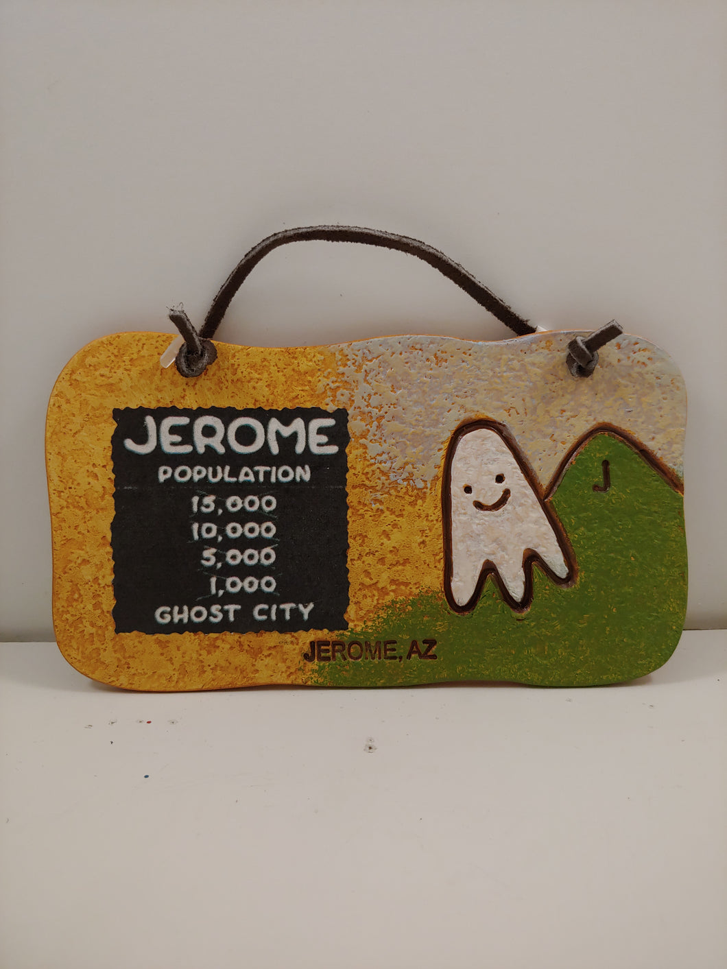 GHOST & JEROME POPULATION CLAY ORNAMENT