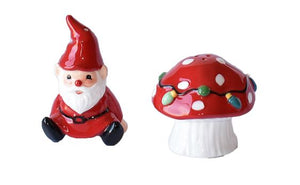 GNOME WITH MUSHROOM SALT & PEPPER SET