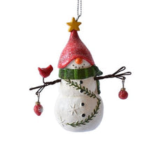 Load image into Gallery viewer, SNOWMAN GNOME ORNAMENT
