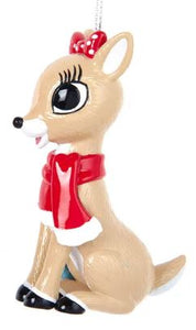 RUDOLPH OR CLARICE WEARING SCARF ORNAMENT