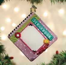 Load image into Gallery viewer, SCRAPBOOK GLASS ORNAMENT
