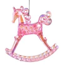 Load image into Gallery viewer, PASTEL ROCKING HORSE ORNAMENT
