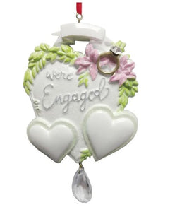 "WE'RE ENGAGED" ORNAMENT