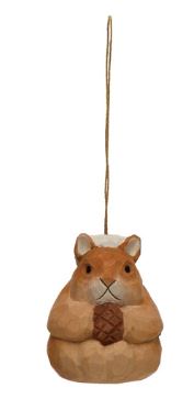 WOOD FOREST ANIMAL ORNAMENT