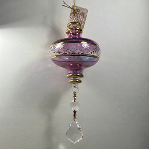 O-157c SMALL SPHERE WITH ASFOUR CRYSTAL ORNAMENT