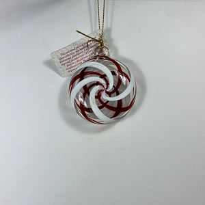 O-931 SMALL SIZE PEPPERMINT CANDY ORNAMENT